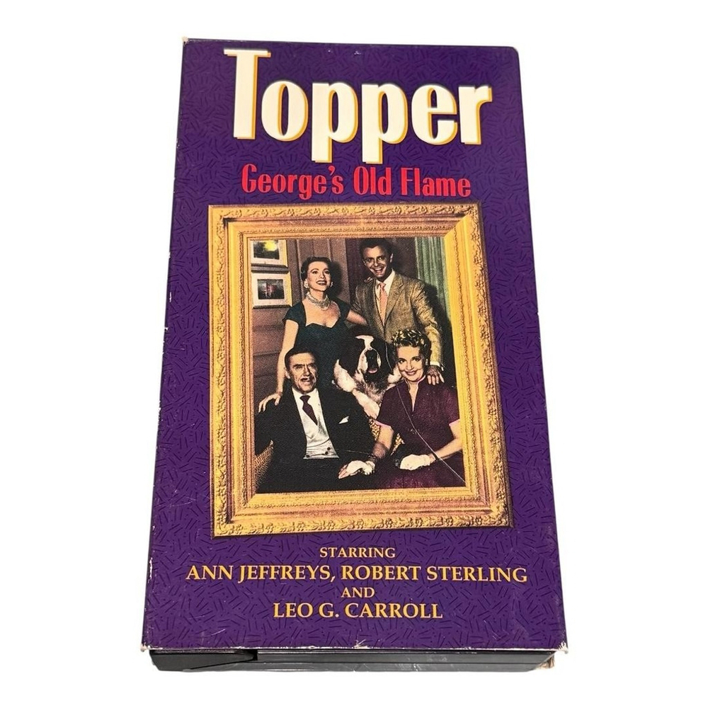 Vintage Topper George's Old Flame VHS Front Row 45580 B&W 30 Min Classic TV